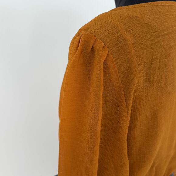 NWT City Chic 'Precious Pleat Dress' in Caramel V Neck Pullover Plus Size 14/16 - Picture 9 of 12